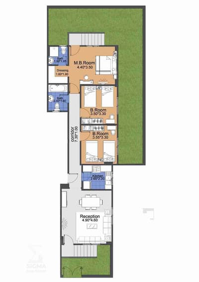 شقة 3 غرف نوم للبيع في القاهرة الجديدة، القاهرة - 1000367985. jpg