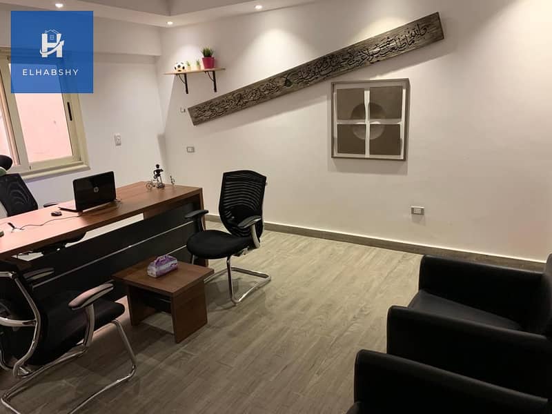 3 مكتب مفروش للإيجار في الدقى 170م فى شارع التحرير الرئيسى (رخصة و برج إدارى )  (3). jpeg