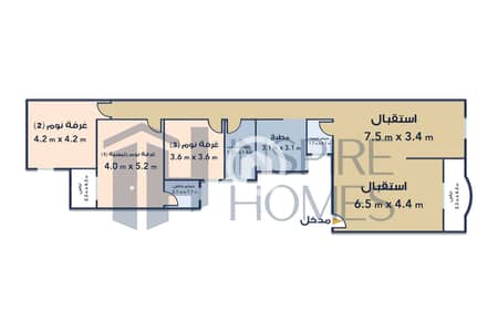 3 Bedroom Flat for Sale in Kafr Abdo, Alexandria - W. M. jpg