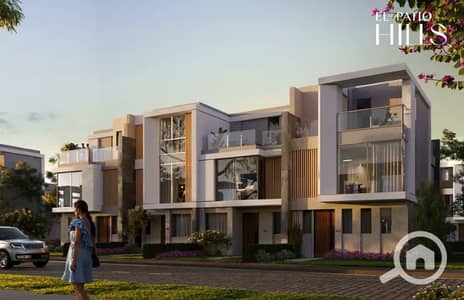 تاون هاوس 3 غرف نوم للبيع في القاهرة الجديدة، القاهرة - المساحات-الخضراء-في-مشروع-الباتيو-هيلز-التجمع-السادس. png