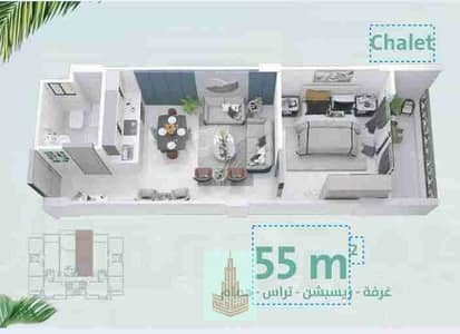 شاليه 1 غرفة نوم للبيع في الساحل الشمالي، مطروح - 1000013663. jpg