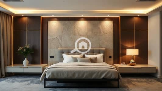 شقة 3 غرف نوم للبيع في القاهرة الجديدة، القاهرة - A serene master bedroom suite designed as a tra. . . . png