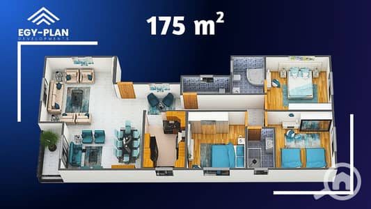 3 Bedroom Flat for Sale in Sheikh Zayed, Giza - 4. png