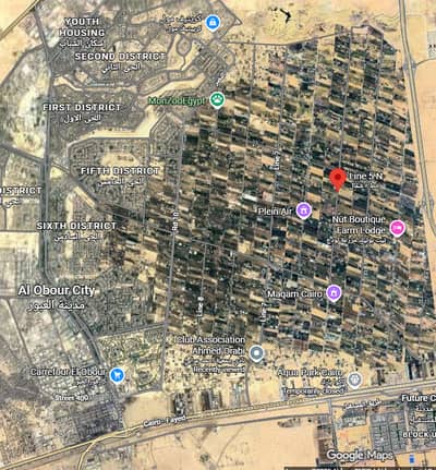 Residential Land for Sale in Obour City, Cairo - للبيع جمعية أحمد عرابي خط 5 مساحة 4 فدان رخصة بناء 16% من المساحة