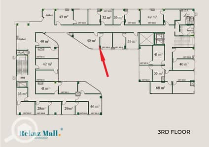 Clinic for Sale in Shorouk City, Cairo - عيادة او مكتب رقم 14 - مساحة 45م. jpg