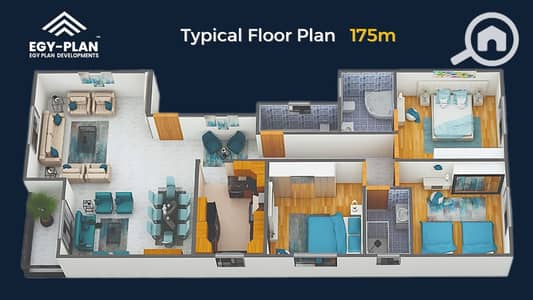 3 Bedroom Apartment for Sale in Sheikh Zayed, Giza - 020ebd4b-ceaf-41e8-91f9-411f9f25385b. jpg