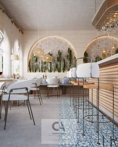 Restaurant & Cafe for Rent in New Cairo, Cairo - Restaurant Cafe design. jpg