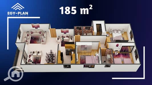 3 Bedroom Flat for Sale in Sheikh Zayed, Giza - 6. png