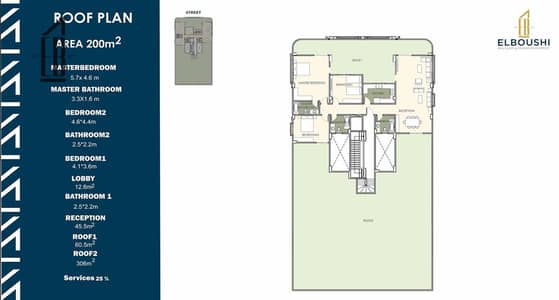 3 Bedroom Roof for Sale in New Cairo, Cairo - 24roof. jpg