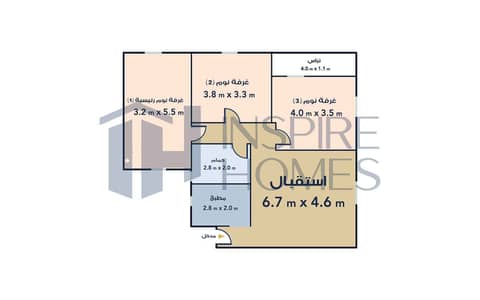 3 Bedroom Flat for Sale in Sidi Beshr, Alexandria - 04828 وتر مارك. jpg