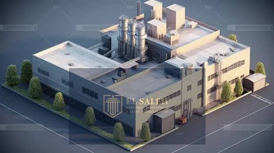مصنع  للبيع في العاشر من رمضان، الشرقية - pngtree-isometric-factory-building-concept-a-3d-renderin_002. jpg