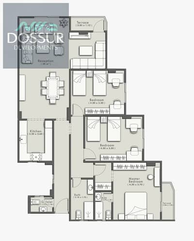 فلیٹ 3 غرف نوم للبيع في القاهرة الجديدة، القاهرة - 187. jpeg