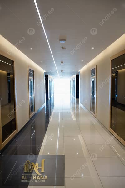 مکتب  للايجار في القاهرة الجديدة، القاهرة - pngtree-empty-corridor-in-the-modern-office-building-teamwork-personal-computer-job-picture-image_10043992. jpg