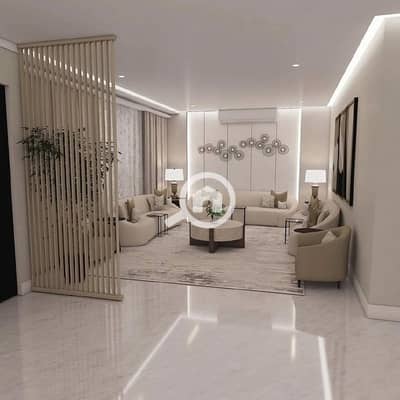 3 Bedroom Apartment for Sale in Sheikh Zayed, Giza - Elegant Minimalist Living Room Design. jpeg