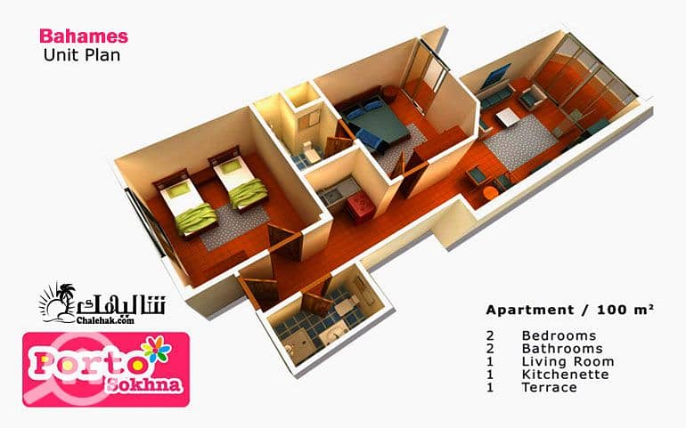 8 شاليه-للبيع-بورتو-السخنة-مرحلة-الباهامز-Bahames- (14). jpg