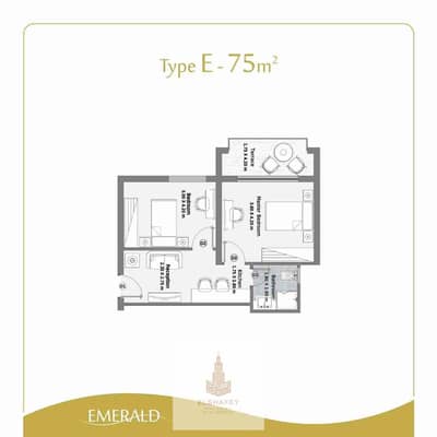 شاليه 2 غرفة نوم للبيع في الساحل الشمالي، مطروح - 1000015291. jpg