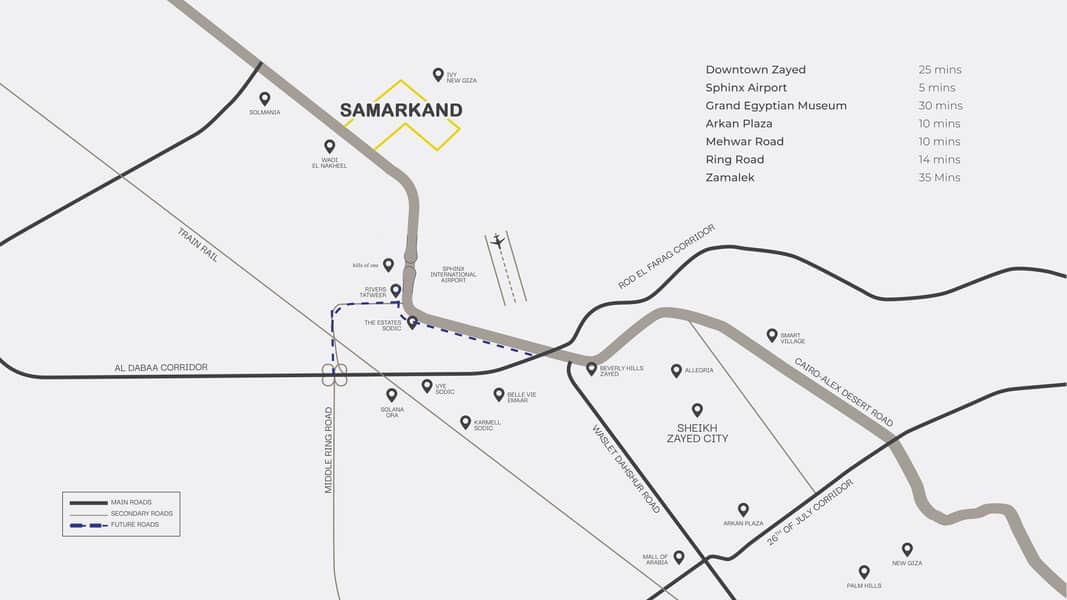 قطعة أرض فيلات بكمبوند سمرقند علي الصحراوي مباشرة بجوار مطار سفنكس قطعة أرض فيلات بكمبوند سمرقند علي الصحراوي مباشرة بجوار مطار سفنكس