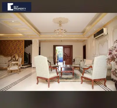 Villa for sale, Super Lux Finishing with Maid's and Driver room Ready to move Perfect view in Madinaty - Cairo