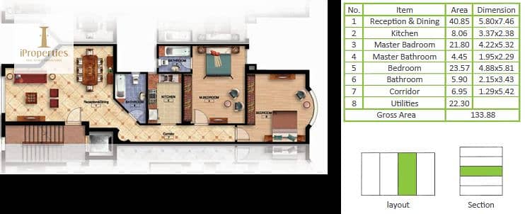 12 COZY APT. (A) REGULAR TOTAL AREA 133.88 SQ. M. png