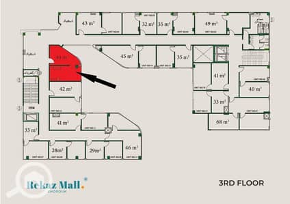 Clinic for Sale in Shorouk City, Cairo - عيادة او مكتب رقم 13 - مساحة 40م. jpg