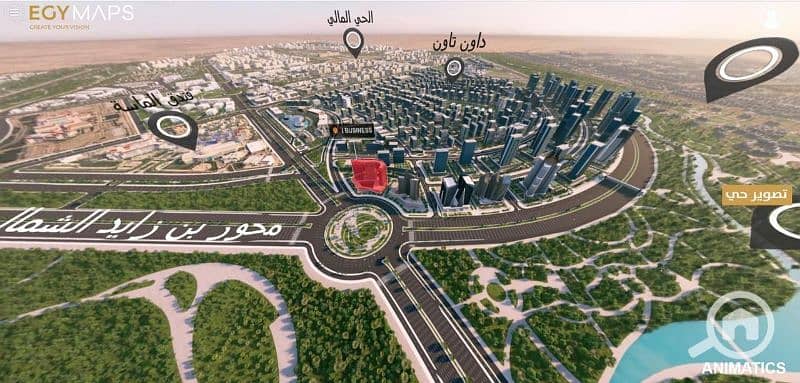 مكتب ١٠٠ متر مميز في ابراج ارقى اي بيزنس بارك I business tower مكتب ١٠٠ متر مميز في ابراج ارقى اي بيزنس بارك I business tower