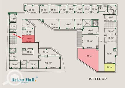 Retail for Sale in Shorouk City, Cairo - محل رقم 22 - مساحة المحل 20م. jpg Retail for Sale in Shorouk City, Cairo - محل رقم 22 - مساحة المحل 20م. jpg