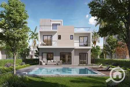 تاون هاوس 3 غرف نوم للبيع في الشيخ زايد، الجيزة - فلل-للبيع-في-كمبوند-ستاي-فيلا-كوميونتي-ZG. png