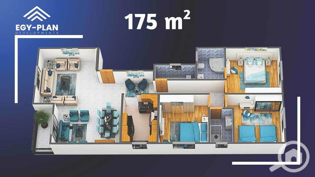 2 14. تقسيمة شقه 175 م دور متكرر. jpg