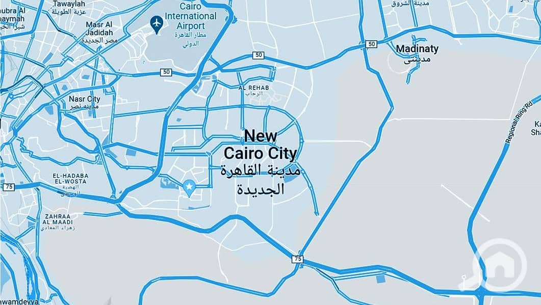 7 المحاور-الرئيسية-والطرق-للقاهرة-الجديدة. jpg