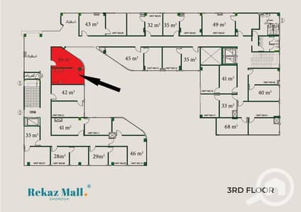 Clinic for Sale in Shorouk City, Cairo - عيادة او مكتب رقم 13 - مساحة 40م. jpg