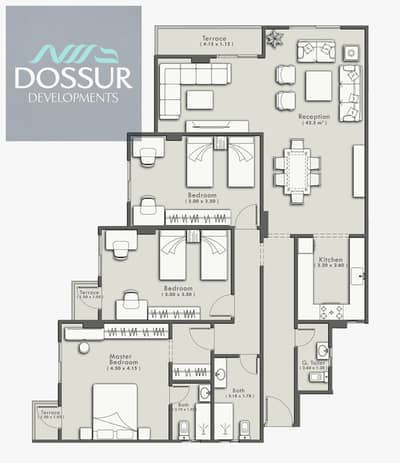 شقة 3 غرف نوم للبيع في القاهرة الجديدة، القاهرة - 205. jpeg