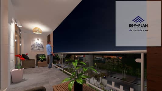 1 Bedroom Room for Sale in Sheikh Zayed, Giza - Night_8 - Photo. jpg 1 Bedroom Room for Sale in Sheikh Zayed, Giza - Night_8 - Photo. jpg