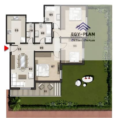 شقة 3 غرف نوم للبيع في الشيخ زايد، الجيزة - 150m G128m B11. png
