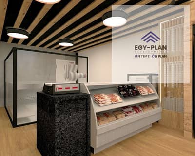 محلات تجارية  للبيع في الشيخ زايد، الجيزة - Aproveitamento de espaço ~~ (check!) ☑️ • no espaço em baixo da escada, criamos uma adega para exposição e venda dos vinhos; • ao centro do ambiente, criamos um bistrô, para quem quiser sentar desfrutar dos prod. jpeg