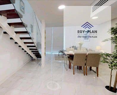 6 Bedroom Flat for Sale in Sheikh Zayed, Giza - شقة دوبلكس مفروشة بالكامل ذات تراسات على القناة المائية في أبوظبي أبو ظبي (112407). jpeg