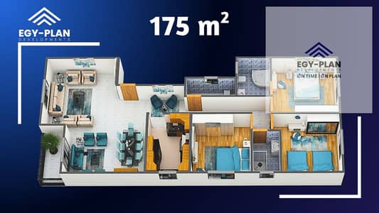 فلیٹ 3 غرف نوم للبيع في الشيخ زايد، الجيزة - 4. png