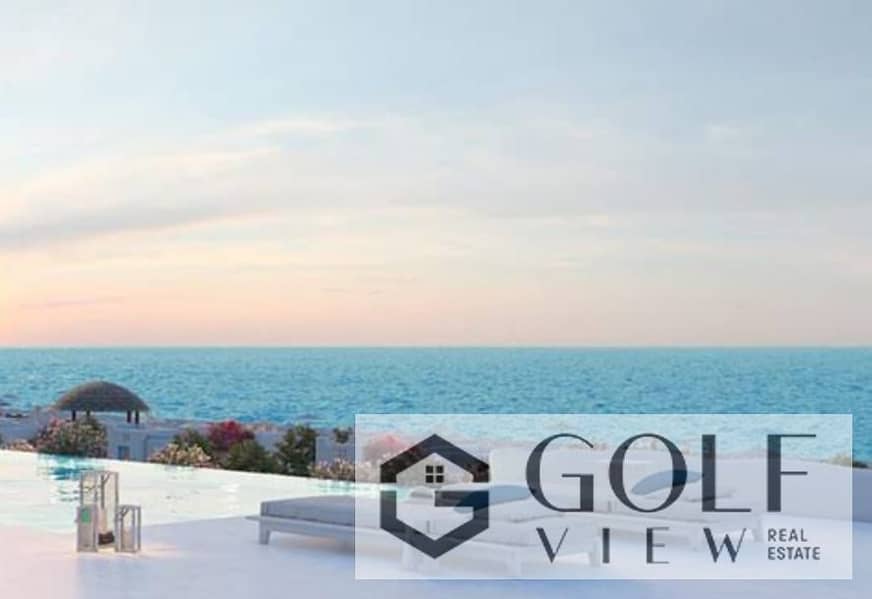 A golden opportunity to sell a ground-floor chalet with 132 m² of land and an 85 m² garden in Mountain View, Ras Al-Hikma, Scala Front phase—just a mi - Ansicht 2