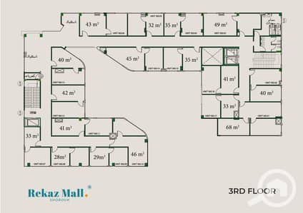 Retail for Sale in Shorouk City, Cairo - الدور الثالث. jpg