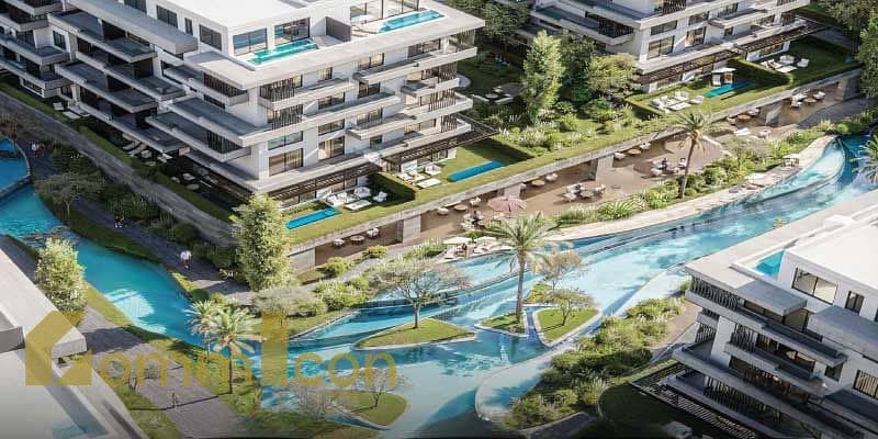 Your apartment has 3 fully furnished bedrooms, super lux, in front of the American University, Avira Compound, Fifth Settlement. - Mehr