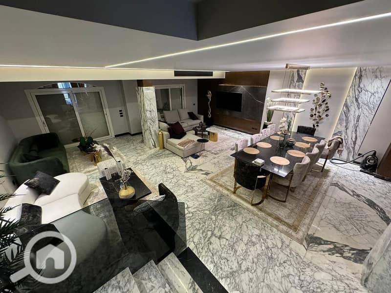 175 sqm ground apartment with garden in Masrawya compound, immediate delivery, New Cairo - Widok 2