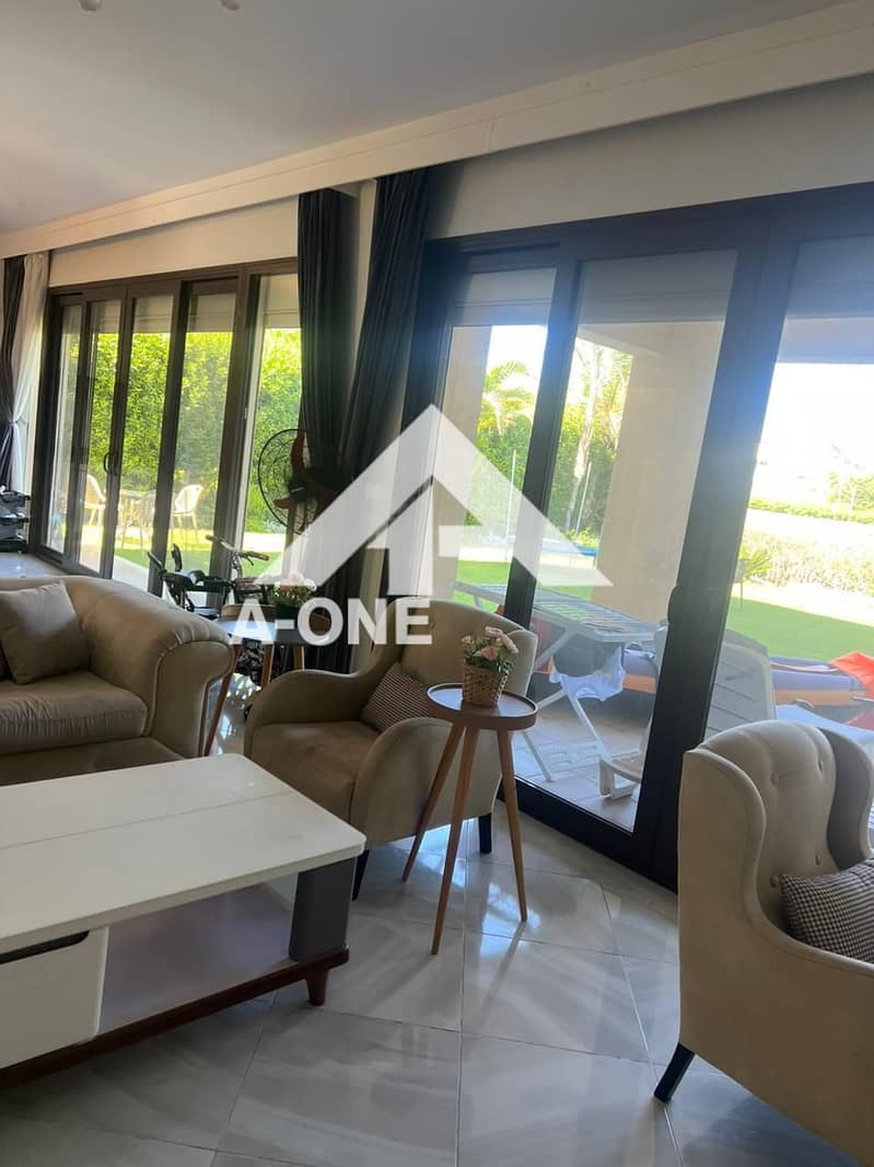 Ground floor duplex with golf and lake views in Blanca Marassi, fully furnished, 3 bedrooms + nanny, 3 bathrooms, Blanca, Marassi, North Coast – pohled 3