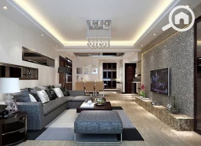 شقة 3 غرف نوم للبيع في 6 أكتوبر، الجيزة - ديكور-جبس-للتلفزيون-ديكورات-معلقة-و-ديكورات-خشب-4. jpg