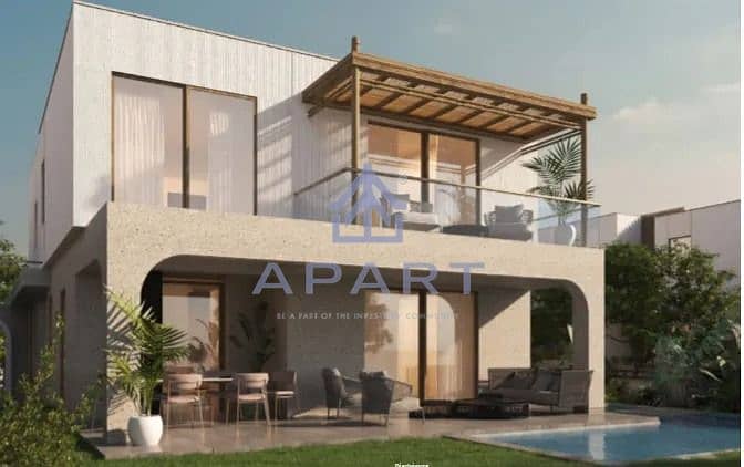 Own Your Villa 1st Row Lagoon Fully Finished Delivery 1 Year Lowest Price Over 10 Years - North Coast - Widok 2