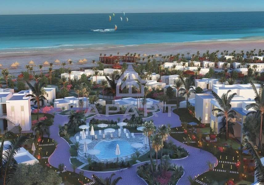 First Row Villa Fully Finished Lowest Downpayment For Sale Over 7 Years of Installments In _New Gouna _ Red Sea _ - Ansicht 4