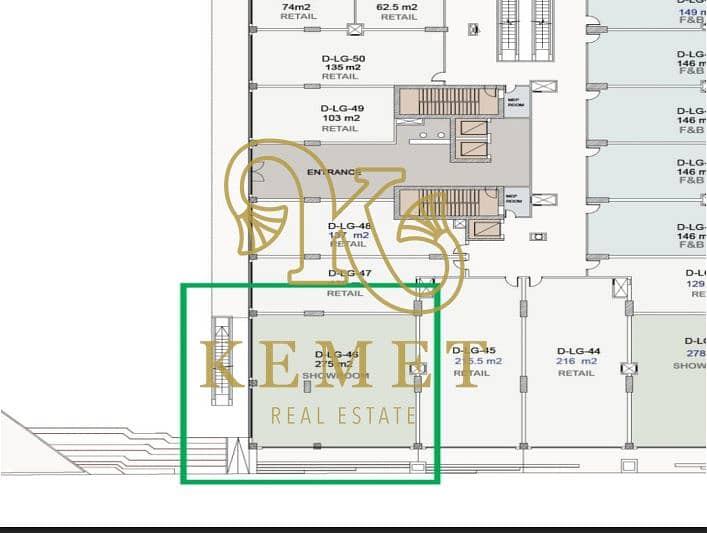 COMMERCIAL GROUND UNIQE FOR SALE 275 SQ M SHOWROOM DIRECT MORTH 90 GOLDEN CHANCE FOR INVESTMENT NEW CAIRO - Ansicht 4