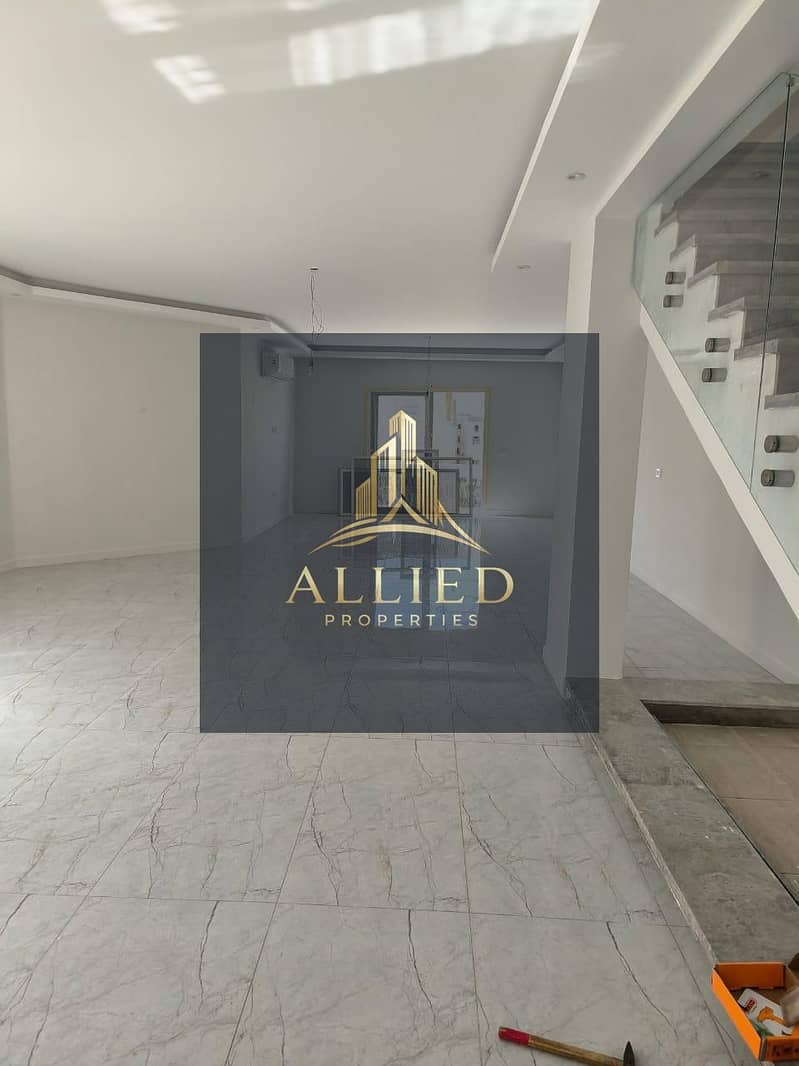 semi furnished i villa roof for rent in mountain view hyde park-new cairo - Ansicht 2