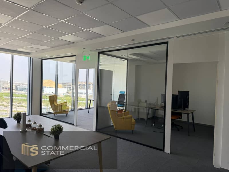 Finished Office at Cairo Festival City for Rent-New Cairo - Widok 4