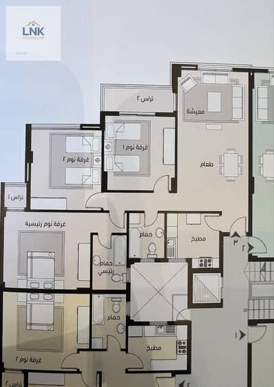 3 Bedroom Apartment for Sale in Madinaty, Cairo - T06. jpeg