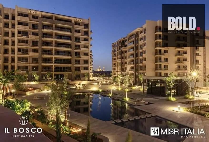 Prime Apartment 129m with Garden Ready to move | Prime Location & View | IL Bosco - New Capital City - Widok 3