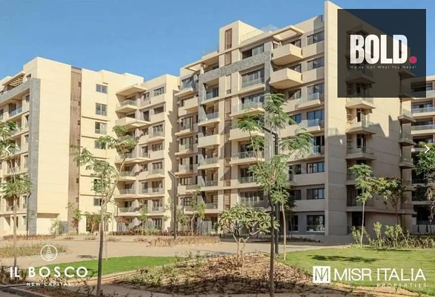 Prime Apartment 129m with Garden Ready to move | Prime Location & View | IL Bosco - New Capital City - Widok 5